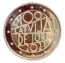 Letonia 2021 - Centenario del reconocimiento 'de iure' de la República de Letonia.